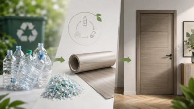 Porta com Revestimento PET é Sustentável? Entenda a Reciclagem por Trás do Material